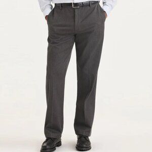 Dockers Classic Fit Signature Khaki Lux Cotton Stretch Pants, 34W X 34L, Gray